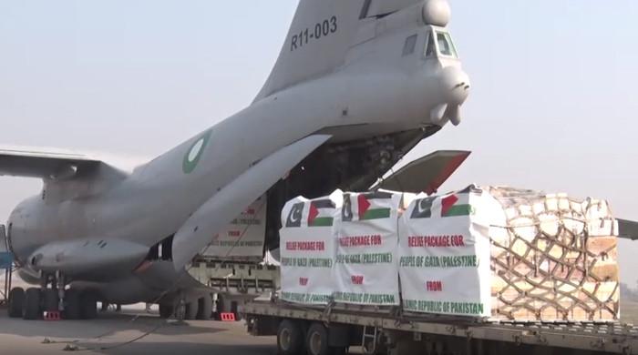 Pakistan sends third consignment of 20-tonne relief goods to Gaza