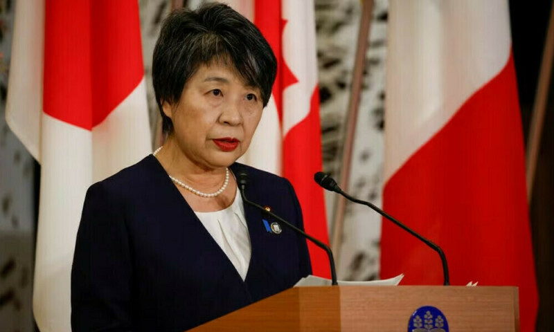 Japan FM visits Ukraine to show support