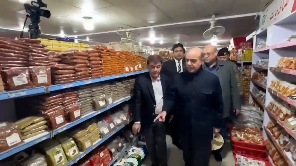 PM Shehbaz visits utility stores to review Ramazan package