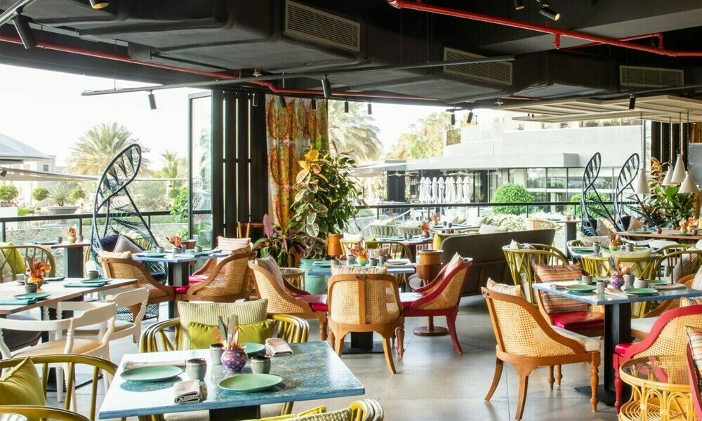  Inside of Indya by Vineet, a famous Indian restaurant in Dubai offering elevated versions of Indian cuisine in signature Michelin-starred chef Vineet Bhatia. - Photo credit: Time Out Dubai 