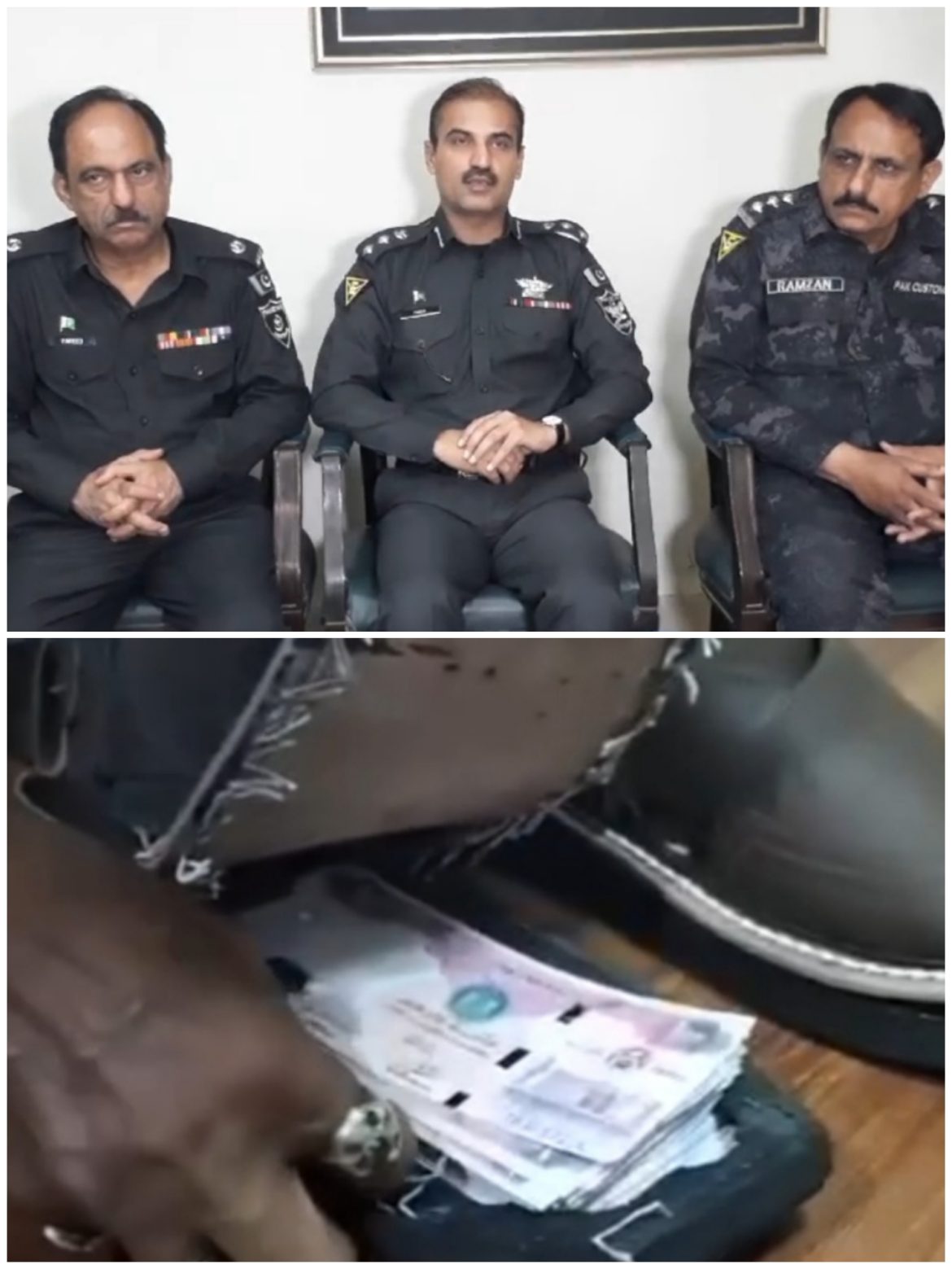 Multan Customs Enforcement recovers UAE currency worth Rs 2 million from Kaptan Chappal