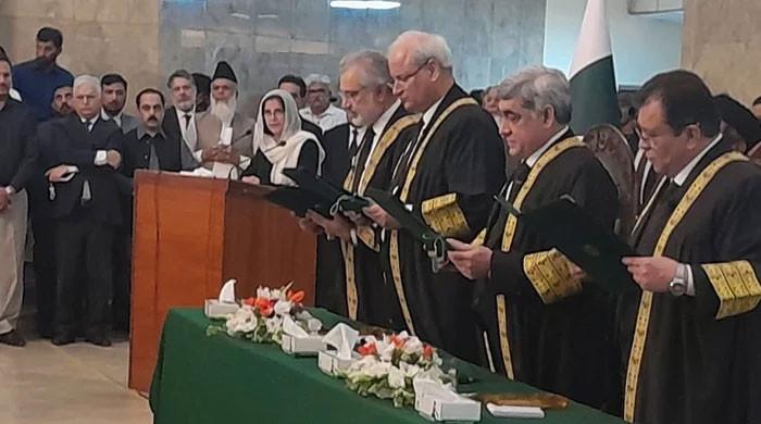 Three high court judges take oath after appointment to SC