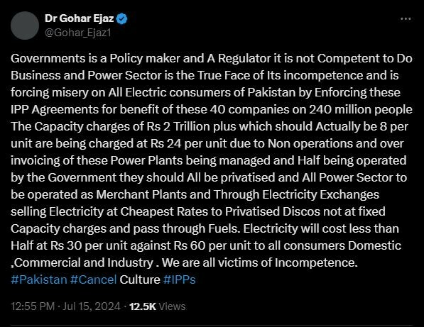 Power sector woes: IPP agreements benefit companies but not consumers, Dr Gohar Ejaz says