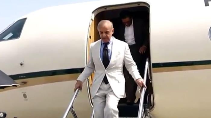 PM Shehbaz touches down in Karachi on one-day visit