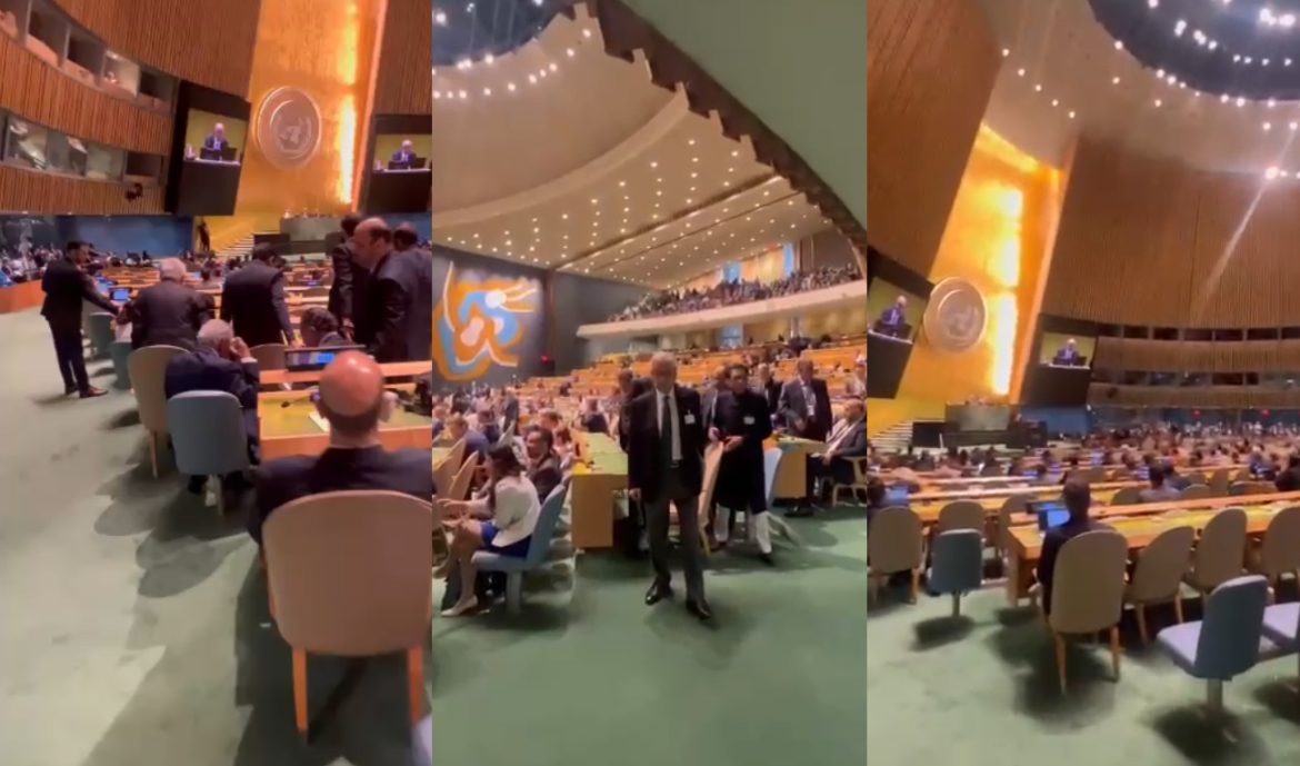 Pakistan delegation walks out as Israeli PM takes podium to address UNGA